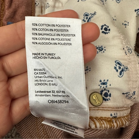 Pilcro The Vintage Straight Distressed Straight Fit Rust Red Womens 27 - Picture 15 of 15